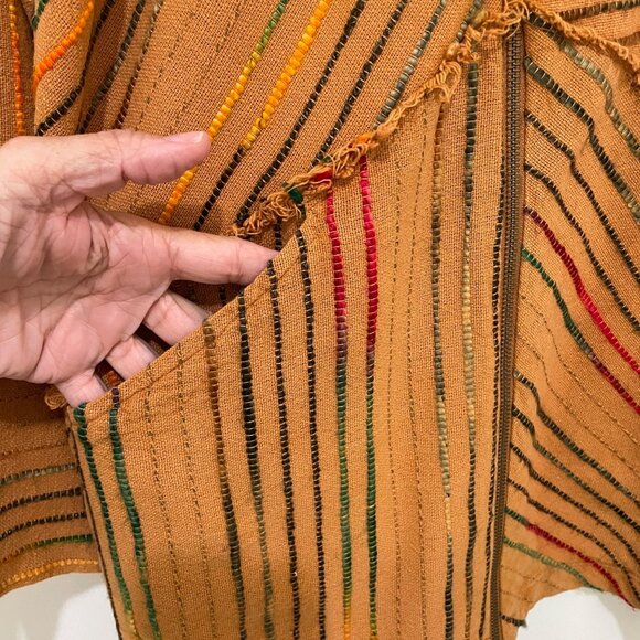 Soft‎ Surroundings Kinsale Boucle Striped Jacket Top Boho Lagenlook Womens Large - Picture 3 of 10